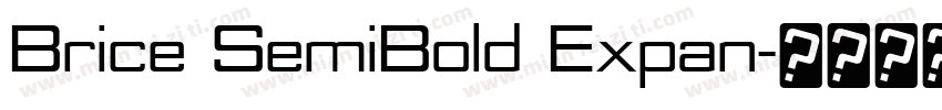 Brice SemiBold Expan字体转换
